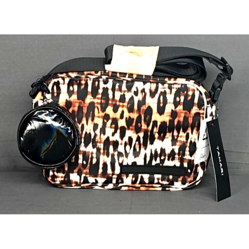 NWT Tahari Leopard Camera Cross Body Bag RV $55